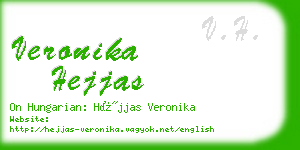 veronika hejjas business card